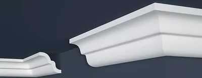 Produktbild von PROVISTON Stuckleiste 62 x 62 x 2000 mm Deckenleiste Polystyrol Styroporleiste Weiß Leicht und stabil Hochwertig Schnell montiert