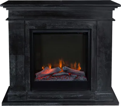 Image de Xaralyn cheminée électrique - Kos ELE-SBU - noir pierre naturelle - 1500 Watt chauffage - avec télécommande - cheminée encastrable inclus - cheminée décorative