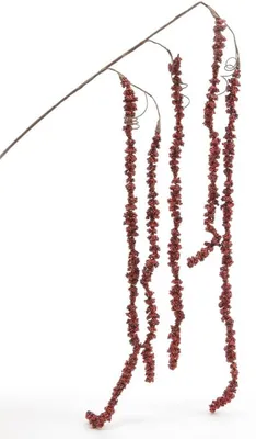 Produktbild von Zweig mit Beeren rot Acryl Trauerweide Dekozweig  Türdeko Fensterdeko