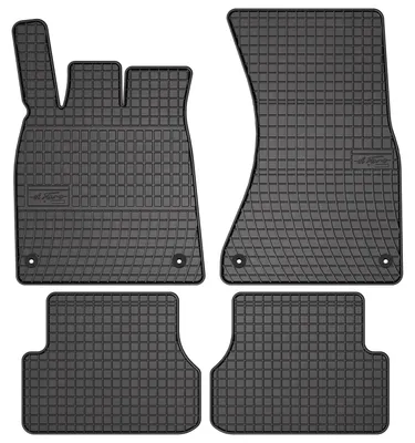 Zdjęcie produktu dla Dywaniki gumowe do Audi A6 C7 2011-2017 (sedan/kombi/van) – 4 szt., czarne, dopasowane – Wielganizator SolidPRO