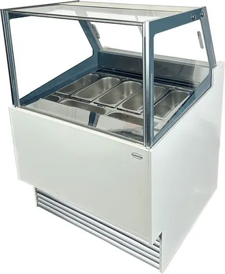 Produktbild von Combisteel Speiseeisvitrine für 6x5 Liter und fahrbar