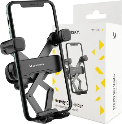 Image de Wozinsky Gravity Car Grille Phone Holder Black (Wchbk7)
