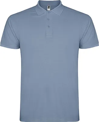 Immagine prodotto di Roly PO6638 | Polo Star da uomo, Piqué - Colore: Zen Blue 263 - Taglia: 3XL