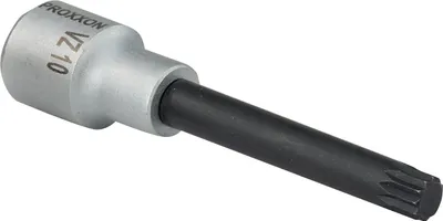 Produktbild von PROXXON 23376 Vielzahn XZN Einsatz Bit Nuss VZ9 Länge 100mm Antrieb 12,5mm 1/2'