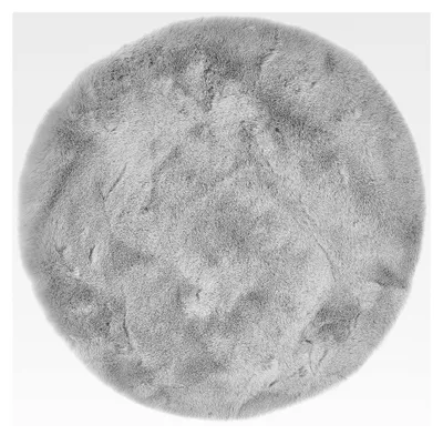 Produktbild von Sitzkissen Cingoli - Kunstfell Stuhlauflage für Wohnzimmer oder als Stuhlkissen - gemütliches rundes Sitzkissen Dekokissen ⌀ 40 cm 4er Set Grau