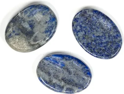 Obrázok produktu pre Worry Stones Lapis Lazuli --balenie 3 ks - 3,5-4,5 cm