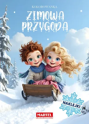 Immagine prodotto di Libro da colorare con adesivi: Avventura invernale
