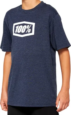 Produktbild von 100% Icon Youth t-shirt Navy Heather KL