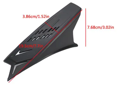Image de Lot de 2 klaxons en plastique pour casque de moto, style punk, pour scooter et moto, klaxons de course, avec bandes adhésives, pour moto et moto tout-terrain