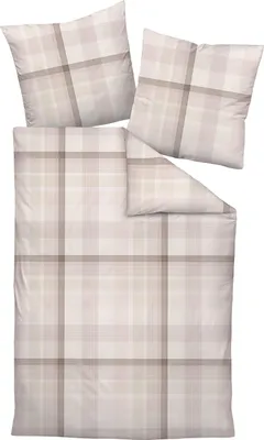 Produktbild von Janine Design Bettwäsche-Garnitur Mako-Satin 45112 MILANO Farbe braun beige Größe 135x200+80x80