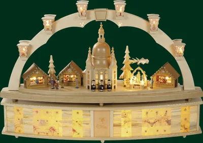 Immagine prodotto di Decorazione per finestra Davanzale per arco di candele con illuminazione HxL= 15x80cm NUOVO