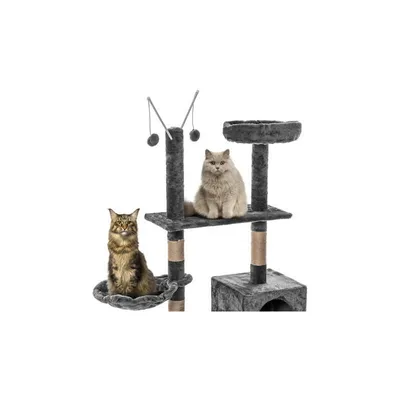 Produktbild von Katzenkratzbaum Kratzbaum Katzenbaum 150cm Spielbaum Kletterbaum für Katzen Grau