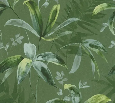 Produktbild von Architects Paper Dschungeltapete Jungle Chic Palmentapete Vliestapete grün 10,05 m x 0,53 m