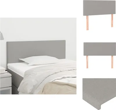 Imagen del producto de vidaXL Cabecero en gris claro, 80x5x78/88 cm, tela - Para cabecero y piecero