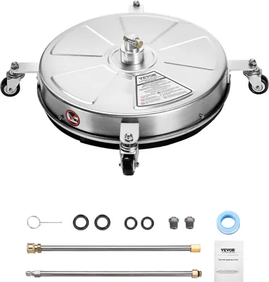 Produktbild von VEVOR 465 mm Hochdruckreiniger-Oberflächenreiniger, Oberflächenreiniger aus Edelstahl, Max. Druck 4000 PSI, 1/4 Zoll Schnellanschluss, für Beton, Terrasse, Deck