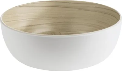 Produktbild von APS 84932 Schale FRIDA, Melamin, Ø 21,5 cm, Höhe 7,5 cm, weiß/Holzoptik