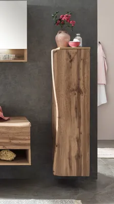 Zdjęcie produktu dla Midischrank >Kaprun< (B/H/T: 37x130x35 cm) in wotaneiche - 37x130x35 (BxHxT)