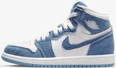 Produktbild von Nike Jordan 1 High OG "Denim" Blau/Weiß, Größe: 32