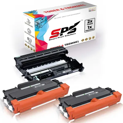 Produktbild von 2X TN2220 Toner Schwarz + 1x DR2200 Trommel kompatibel für Brother MFC-7360N Brother DR2200 Brother TN2220 MFC-7240 MFC-7360 MFC-7360N MFC-7360NE MFC-7460 MFC-7460DN MFC-7860 MFC-7860DW