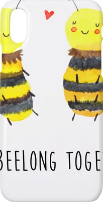 Produktbild von Mr. & Mrs. Panda Iphone 10 Handyhülle Biene Verliebt - Weiß - Geschenk, Handy, X, Hummel, Case, Cover