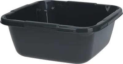 Produktbild von Spülschüssel Kunststoff Eckig 6 Liter Anthrazit Waschschüssel Spüle Camping Schüssel Abwaschschüssel