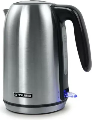 Zdjęcie produktu dla Muse MS-015 BS, 1,7 l, 2200 W, Stal nierdzewna, Stal nierdzewna, Wskaźnik poziomu wody, Bezprzewodowy