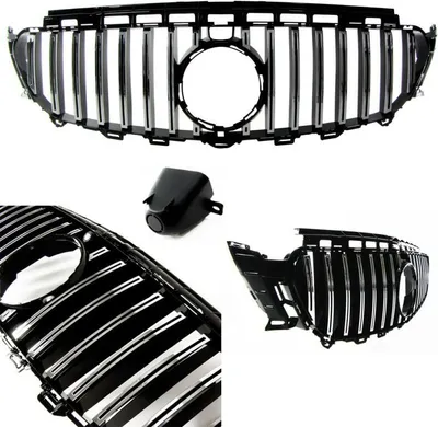 Produktbild von Sport Grill Kühlergrill Panamericana GT Optik für Mercedes W205 VORfacelift 360°
