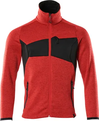 Produktbild von Mascot ACCELERATE Strickpullover mit Reißverschluss Gr. XL verkehrsrot/schwarz