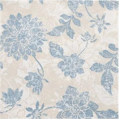 Produktbild von 160 Servietten "ROYAL Collection" 1/4-Falz 40 cm x 40 cm arktikblau "Flowers"