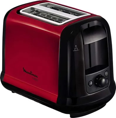 Image de Moulinex Subito Grille-pain, 2 fentes, rouge, thermostat 7 positions