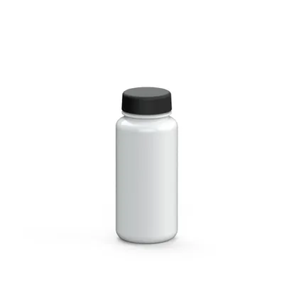 Produktbild von Trinkflasche "Refresh" 400 ml - BPA-freie Flasche aus Tritan für Kinder & Erwachsene mit auslaufsicherem Deckel - weiß/schwarz