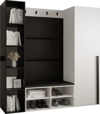 Produktbild von Garderobe MIRO Set 3 mit gepolsterten Paneelen Industrial Design