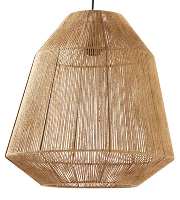 Obrázok produktu pre Závesná lampa - prírodná - Malva - juta - Ø 50cm - E27 - 2966983 - Light & Living