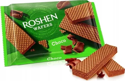 Image de Roshen, gaufres au chocolat avec crème au cacao, 72 g