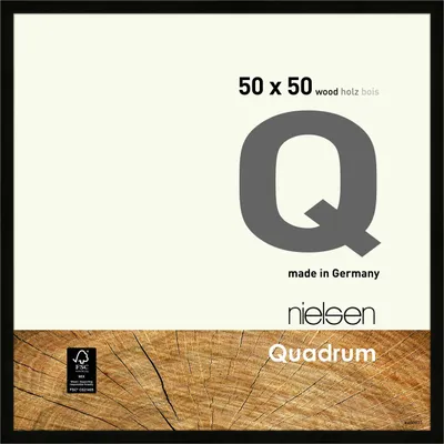 Produktbild von nielsen Holz Bilderrahmen Quadrum, 50x50 cm, Schwarz
