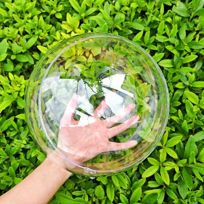 Productafbeelding van Acryl holle bal - Set van 5 - Doorzichtige plastic vulbare ornamenten bal - Doe-het-zelf doorzichtige plastic ballen