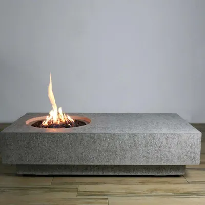 Immagine prodotto di Focolare a gas Ubinas in fibrocemento effetto cemento grigio