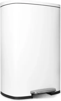 Produktbild von Eleganter 50L Mülleimer für große Haushalte weiß