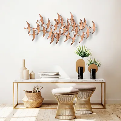 Produktbild von Wallity, Martılar- DYU1130, Bunt, Sonstige Wohndekorationen, 121 x 57 x 5 cm, 100% Metall