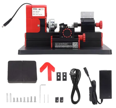 Obrázek produktu pro Miniaturní motorizovaný soustruh, stavebnice, elektrické nářadí, 20000 otáček za minutu, 24 W, model Z20002