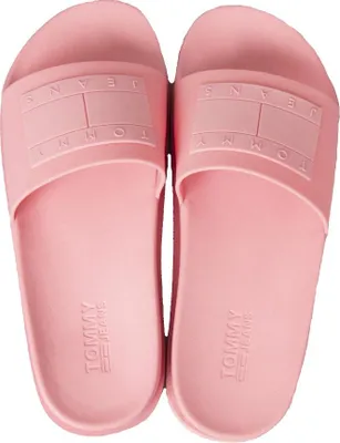 Immagine prodotto di Ciabatta donna TOMMY HILFIGER JEANS slide zeppa mare o piscina articolo EN0EN01820 tommy jeans flatform pool slide, EUR 38 - UK 5 - USA 7,5 - CM 24, Gomma 100%