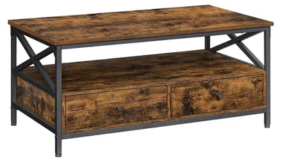 Produktbild von Couchtisch mit Schubladen – Beistelltisch – Wohnzimmer – viel Stauraum – 100 x 55 x 45 cm
