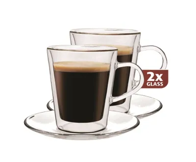 Obrázek produktu pro Dvoustěnné sklenice lungo, sada 2 kusů - Maxxo