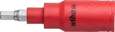 Image de Embout de tournevis 3/8" à six pans creux VDE 8 x 75 mm Wiha | 4010995431082