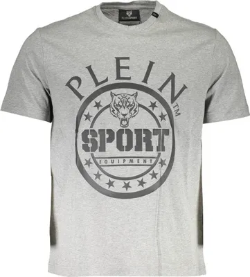 Produktbild von Graues Herren T-Shirt mit Rundhals und Print - Sportlich & Stylisch
