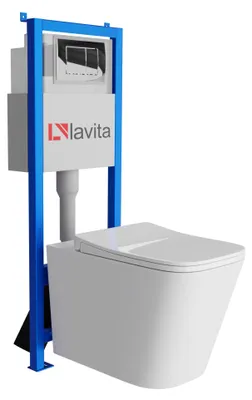 Produktbild von LAVITA WC-Set MAIO LAV 101 LAV 200.1.2 spülrandlos Chrom