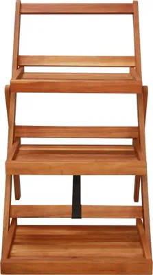 Obrázek produktu pro vidaXL Stojan na květiny 3 stupně 50 x 63 x 80 cm masivní dřevo akácie