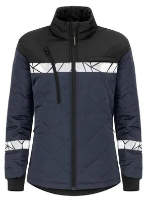 Produktbild von Projob - Jacke für Damen, Gesteppt, Leicht ET847 (L) (Marine/Schwarz)