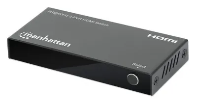 Obrázek produktu pro Manhattan 207942, HDMI, Kov, Černá, 60 Hz, 480p, 576i, 720p, 1080i, 1080p, 1440p, 48 Gbit/s