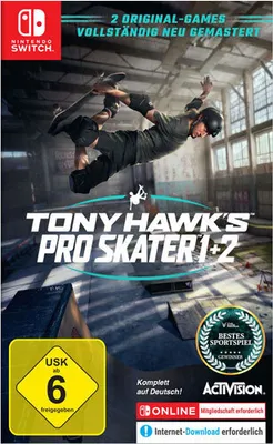 Produktbild von Tony Hawks Pro Skater 1+2 SWITCH Remastered